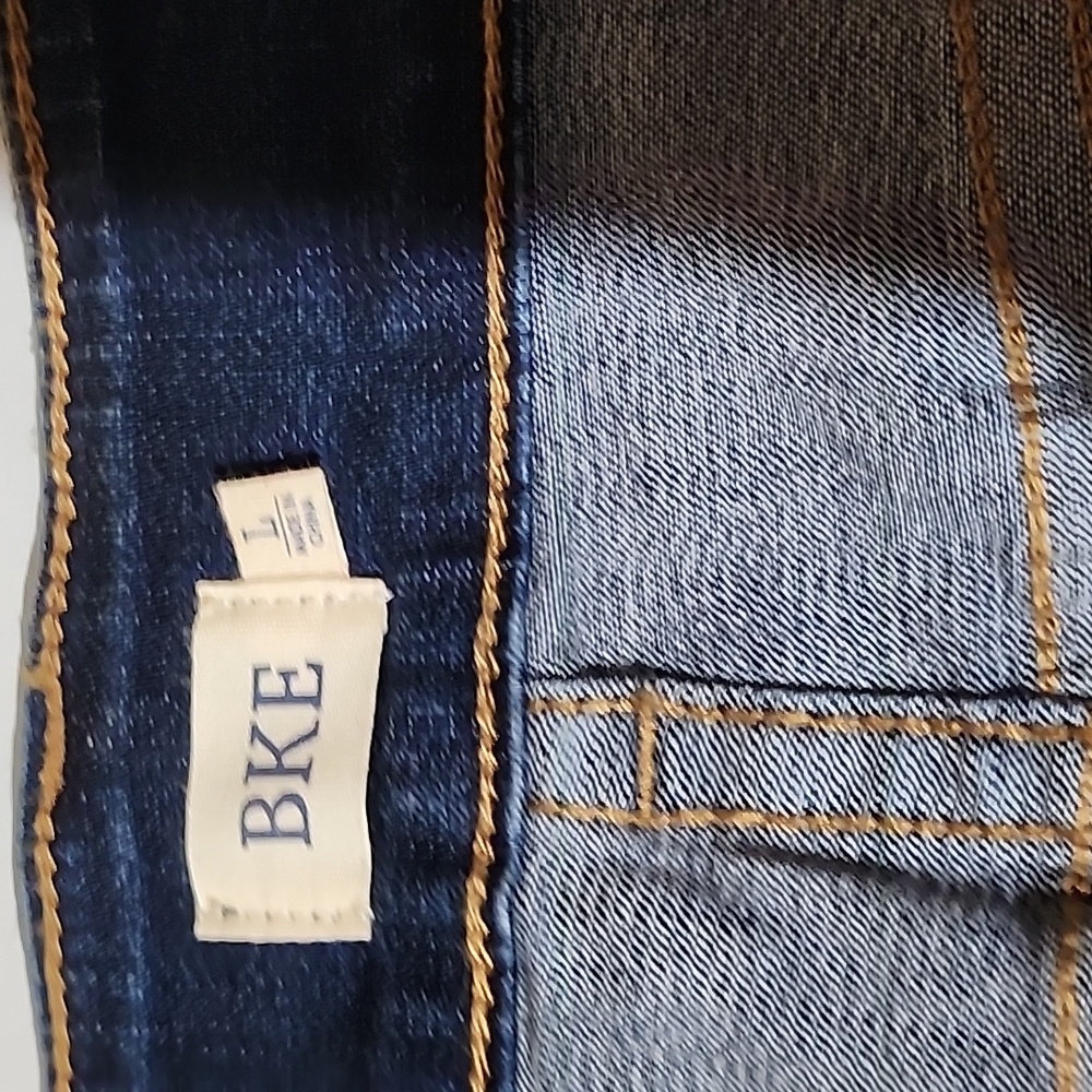BKE Women's Dark Blue Cropped Jean Skirt - Picture 3 of 6